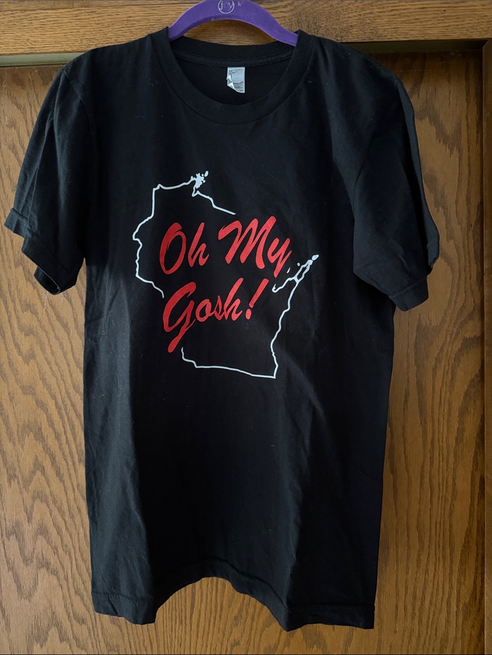 Comedian Charlie Barens Black "Oh My Gosh!" Wisconsin Graphic Tee